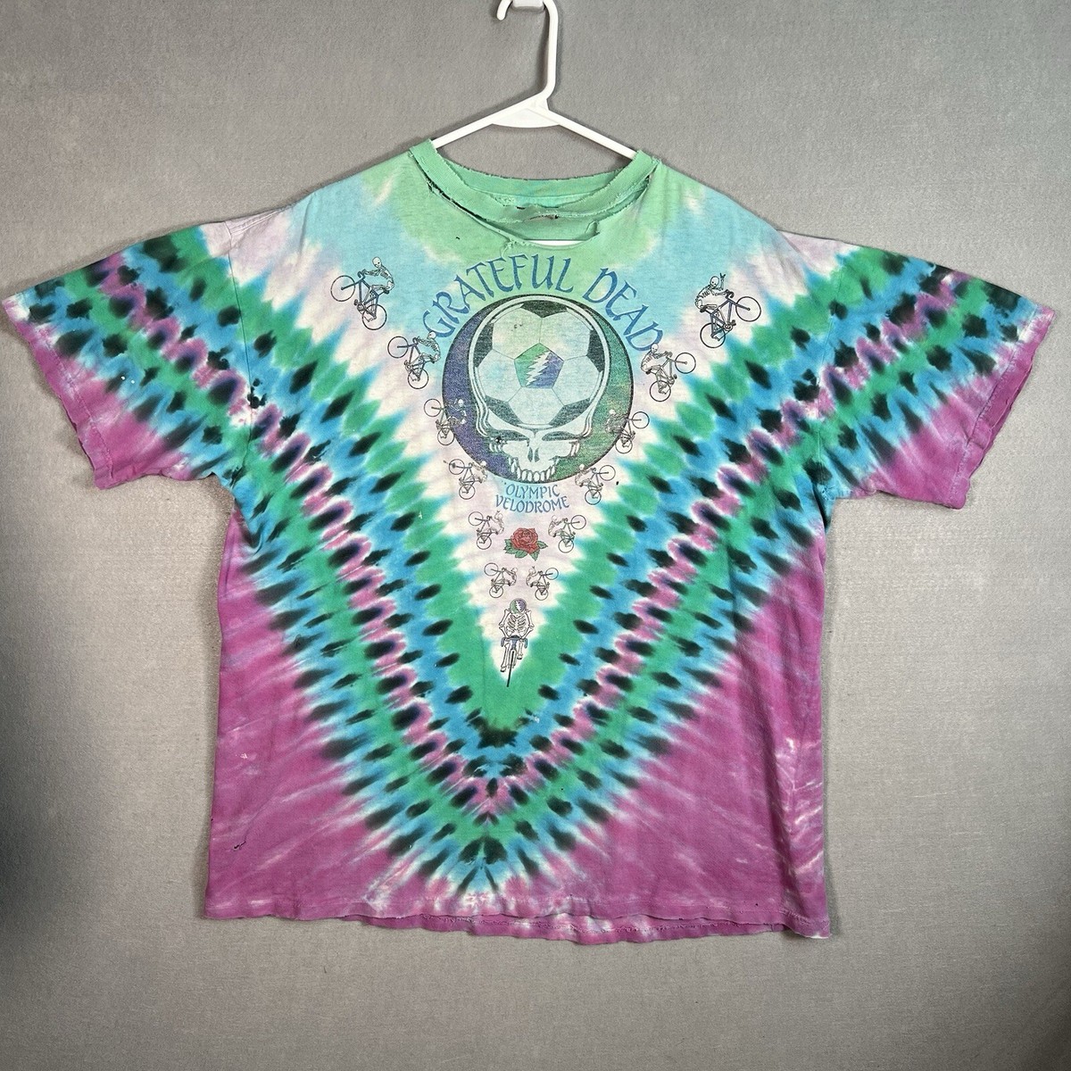 Vintage 90s Grateful Dead Olympic Velodrome 1990 Band T Shirt
