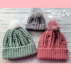 Crochet cable twist beanie hat baby toddler child adult 6 sizes Pattern Only