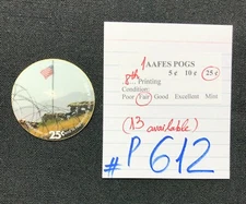 AAFES POGS, 8th Series/Printing, 1 POG, 25¢, #P612, FAIR