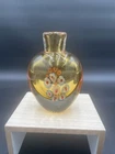Antique Vintage Handblown Art Glass Perfume Bottle Amber Millefiori Murano Style