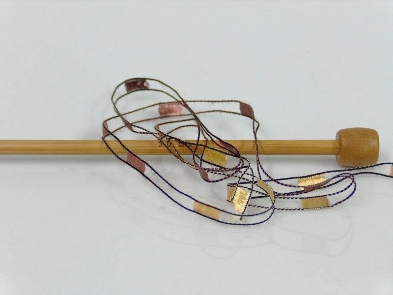 1 Skein Ice Ladder Ribbon Trellis Yarn for Crochet Necklaces U CHOOSE COLORS - Image 3 of 4