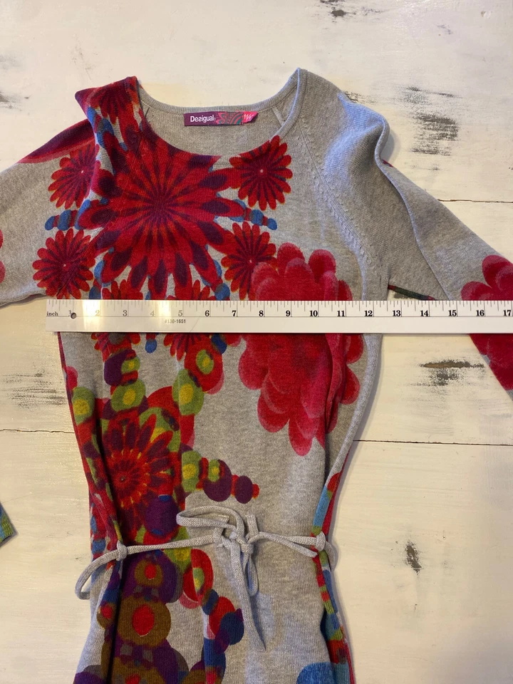 vestido manga larga desigual niñas 11/12 Foto 4 de 4