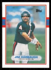 1989 topps traded Jim Harbaugh RC rookie card #91t. rookie card picture