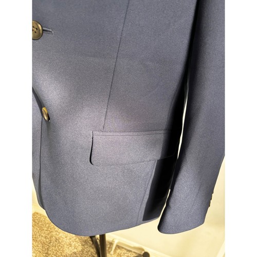 Haggar H26 Navy Blazer Two Button Sport Coat Business Casual Jacket 38R NWOT - Picture 2 of 10