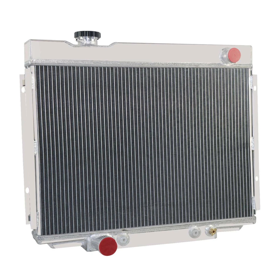 Aluminum 3 Row Radiator For 1968-1970 Ford Mustang Torino Ranchero Fairlane V8 Foto 4 de 4