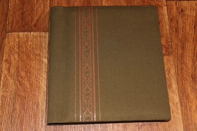 altes fotoalbum vintage 1960er 1970er jahre leinen spinnen menora fotos ringbuch - Bild 1 von 3