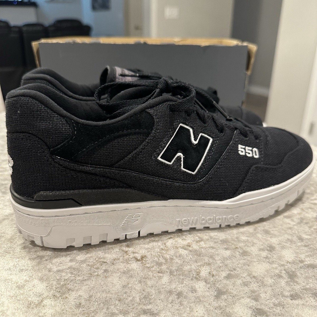 Size New Balance 550 Hemp Pack Black White BB550MDB