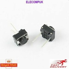 6x6x5mm TACTILE MOMENTARY PUSH BUTTON MICROSWITCH. 2 x 9mm PIN KEY SWITCH.