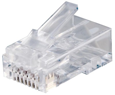 CONNECTIX CABLING SYSTEMS - Easy RJ45 Cat6 UTP Plugs, Offset, Pack of 100