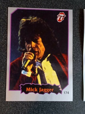 1997 Ultra Figus Argentina rock cards sticker MICK JAGGER The Rolling Stones