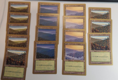 42x Basic Lands lot - NM/LP - World Championships 1997 Seattle MTG
