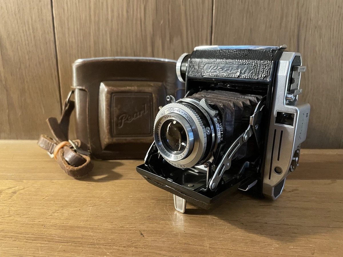 *Near Mint ++* KONICA Konishiroku Pearl III 6x4.5 Camera Hexar 75mm f/3.5 Lens