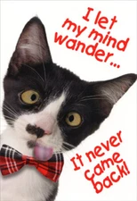 Let My Mind Wander - Nobleworks Funny Belated Birthday Card by Nobleworks