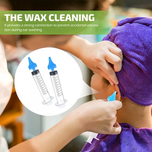 2Pcs Ear Cleaner Irrigation Kit Ear Wax Removal Tool Water Washing Syringe 10ML. - Picture 10 of 11