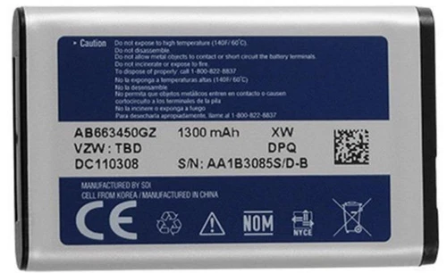 NEW OEM Original Samsung Battery AB663450GZ Convoy SCH-U640 Convoy II 2 SCH-U660