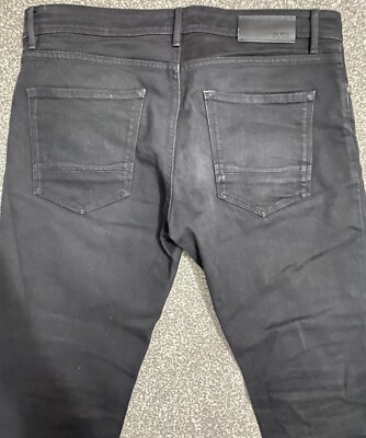 Hugo Boss Candiani Denim Jeans Black W30 L34 Italian Fabric