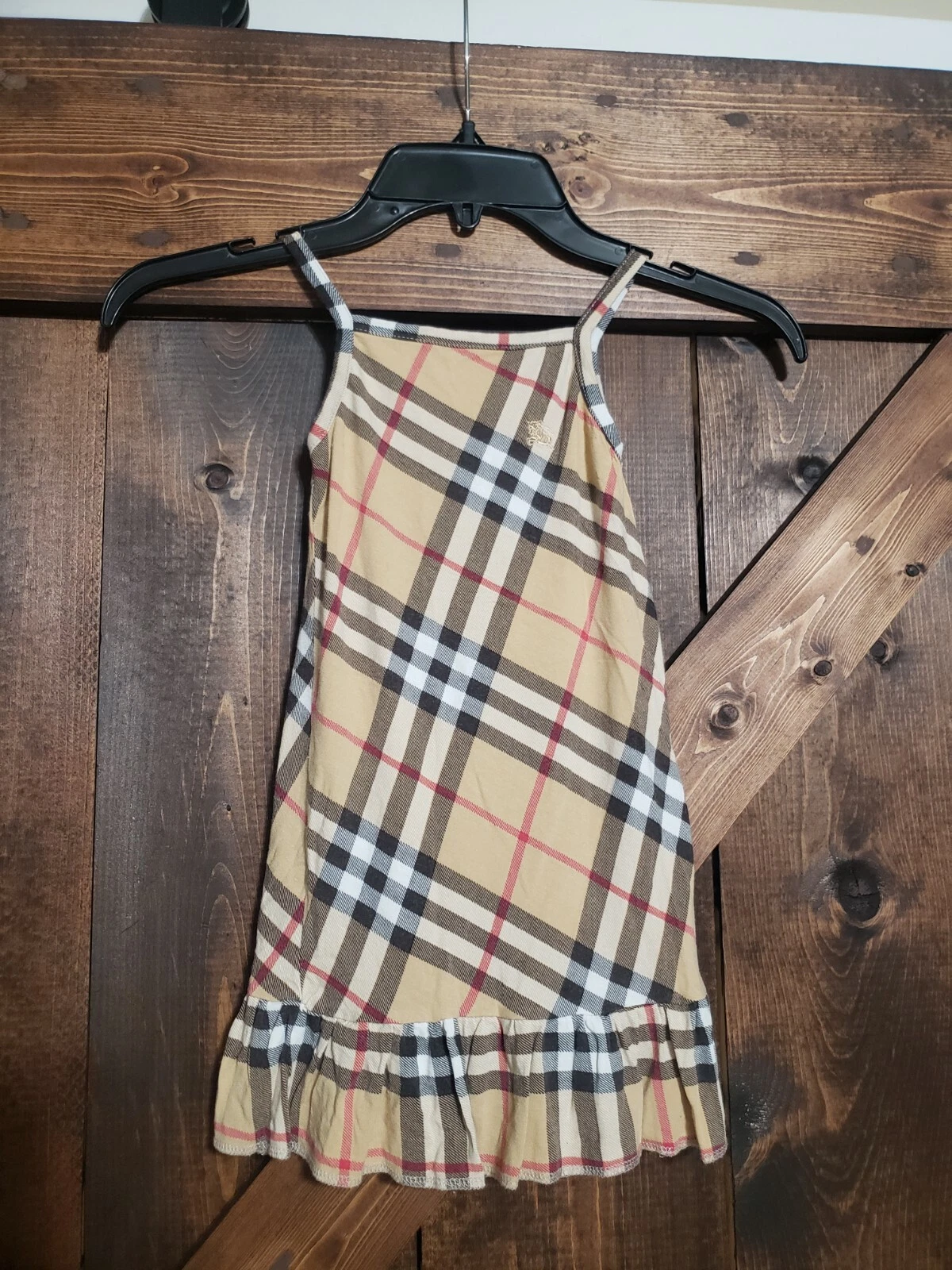 Abito classico Burberry London a quadri bambina taglia 6 anni 116 cm elegante beige a quadri