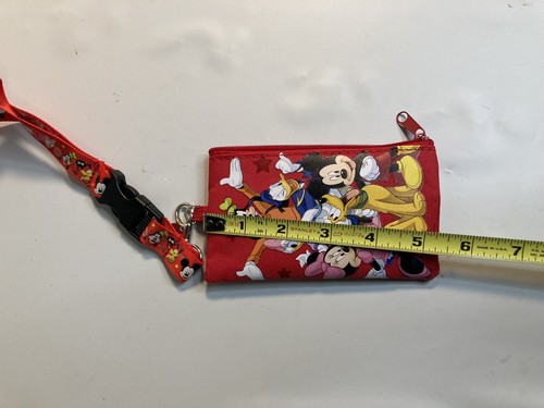 Disney mickey mouse neck card holder Red - Picture 2 of 4