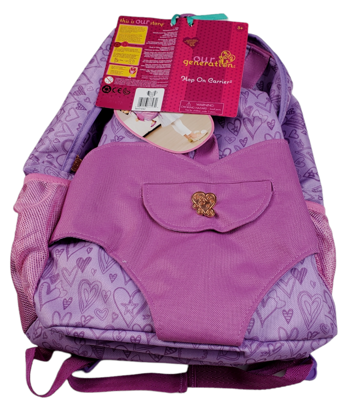 our generation hop on carrier backpack