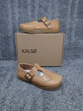 New Kalso Earth Shoe Faroe Lotus Natural Tan Leather 10 / 41.5 Womens Lokah VTG 