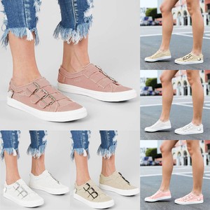 Canvas-Women-Shoes-Multi-Buckles-Strappy-Casual-Comfort-Sneakers-Ladies-Loafers