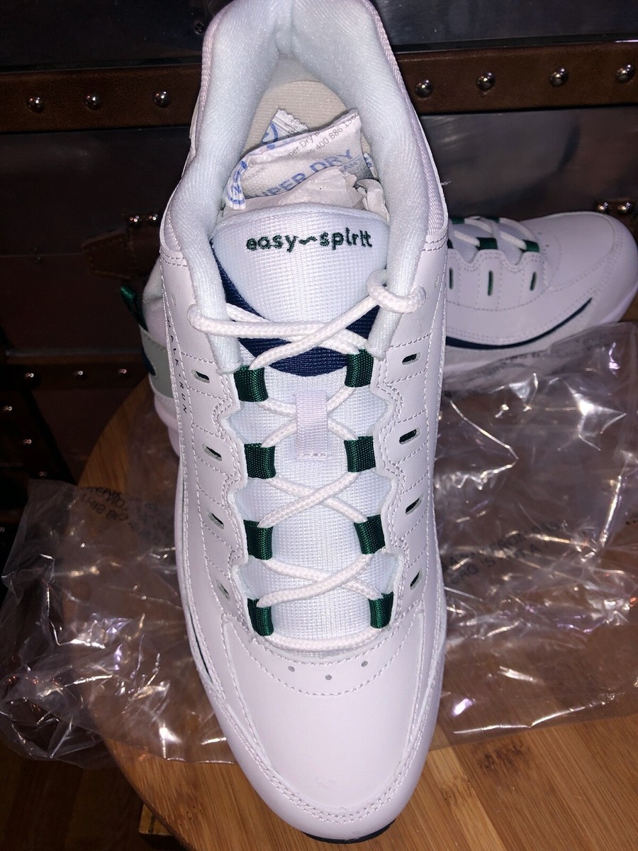 Easy Spirit Walk Run Shoe White Multi Leather US 11M