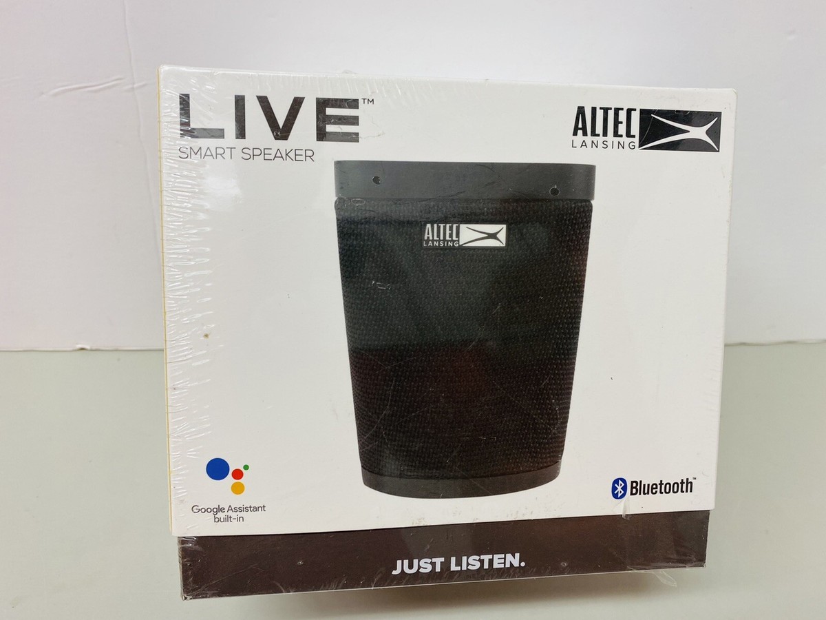 Altec Lansing GVA1 Google Voice Assist Smart Speaker Black New