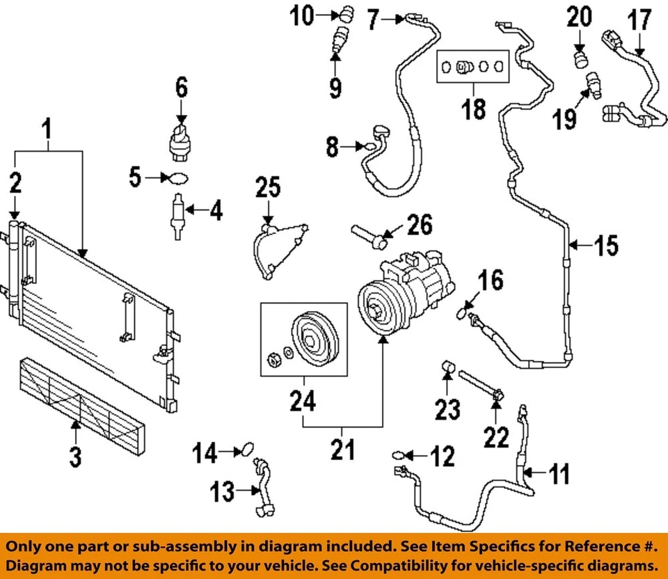 Used A/C Compressor fits: 2012 Audi S4 3.2 Grade A - Изображение 3 из 4