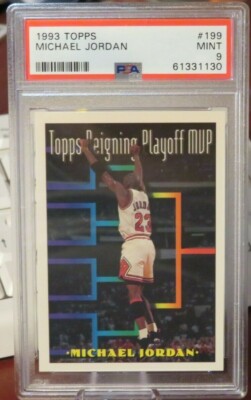 G138 MICHAEL JORDAN 1993 TOPPS PLAYOFF MVP #199 PSA 9 | eBay