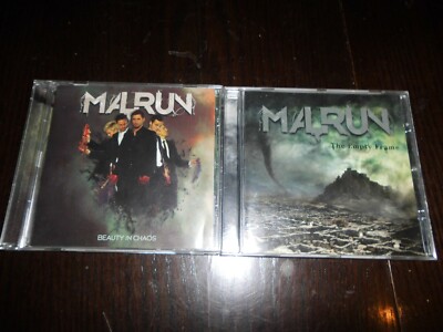 Malrun Beauty in Chaos & The Empty Frame CD Album + Autogrammen selten Metal