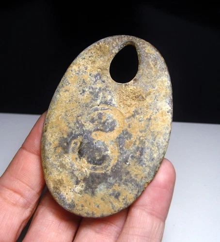 Antietam Civil War Era Relic Dug Large Number # 3 Cow Cattle Ear Neck Chain Tag