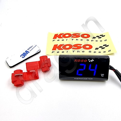 Motorcycle Thermometer Gauge Water Temp Temperature Meter Digital Display Sensor - Picture 6 of 11