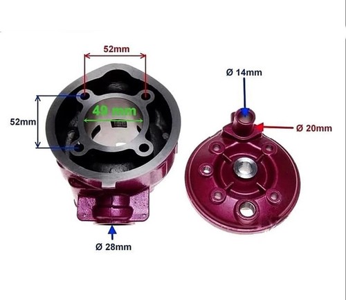 Cylindre kit Minarelli AM6 90cc pour APRILIA RX 50 1995-2006 - Photo 2/11