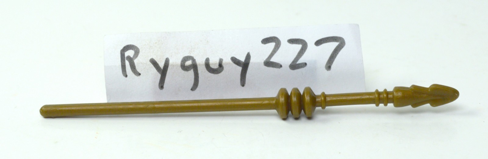 MOTU, King Randor gold Staff, Masters of the Universe, spear part, weapon MOTU, King Randor gold Staff, Masters of the Universe, spear part, weapon
