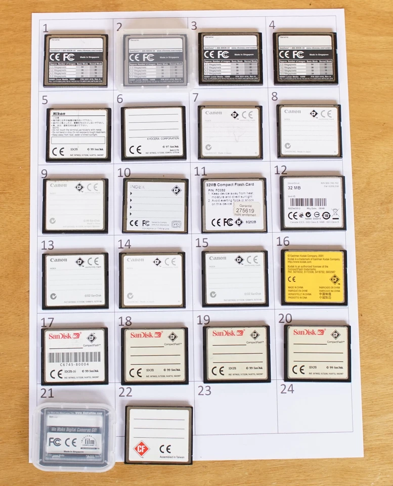 1x CF Card Compact Flash Memory 2MB, 8MB, 16MB 32 Sandisk Canon Nikon #2 - Image 4 of 4