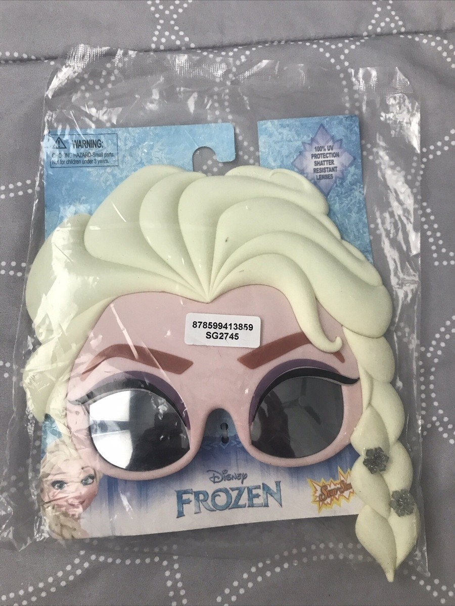 Lunettes De Soleil Anna Elsa Frozen - Protection UV400 100% Avec Barres Dessinées