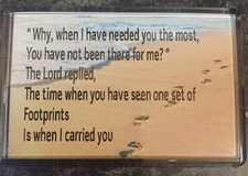 Footprints In The Sand  fridge magnet
