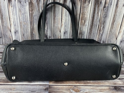 Longchamp Le Foulonne Large Black Pebbled Leather Shoulder Tote Bag - 15 x 11 - Picture 5 of 6