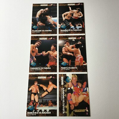 BBM Wrestling Card Uncut 1998 Sparkling Bouts 98 Manami Toyota Masahiro Chono