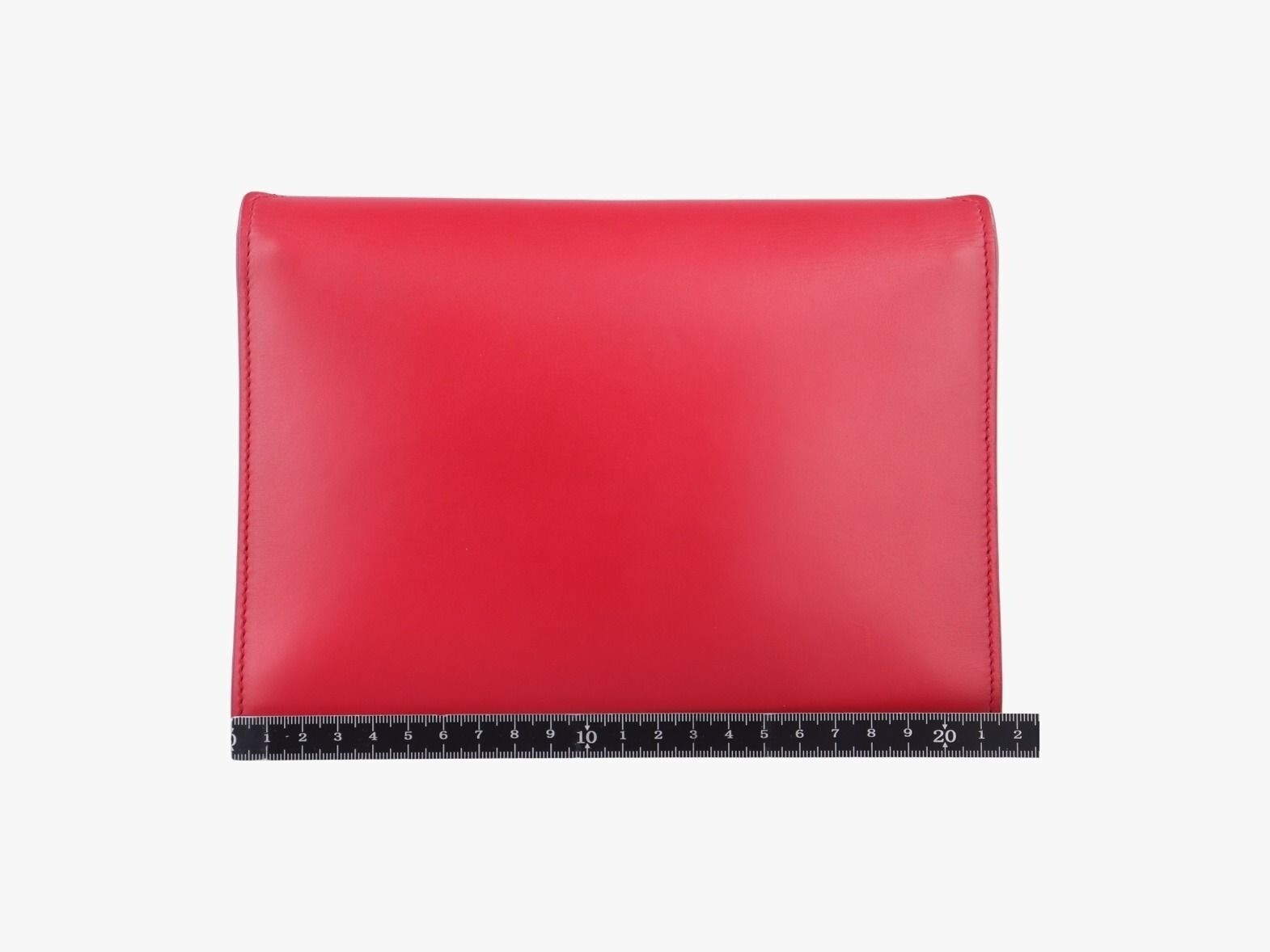 Borsa YSL Saint Laurent Cassandra in pelle rossa con catena