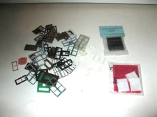 LOT OF NEW & USED SCRATCH BUILD HO WINDOWS, DOORS ETC.  METAL, PLASTIC