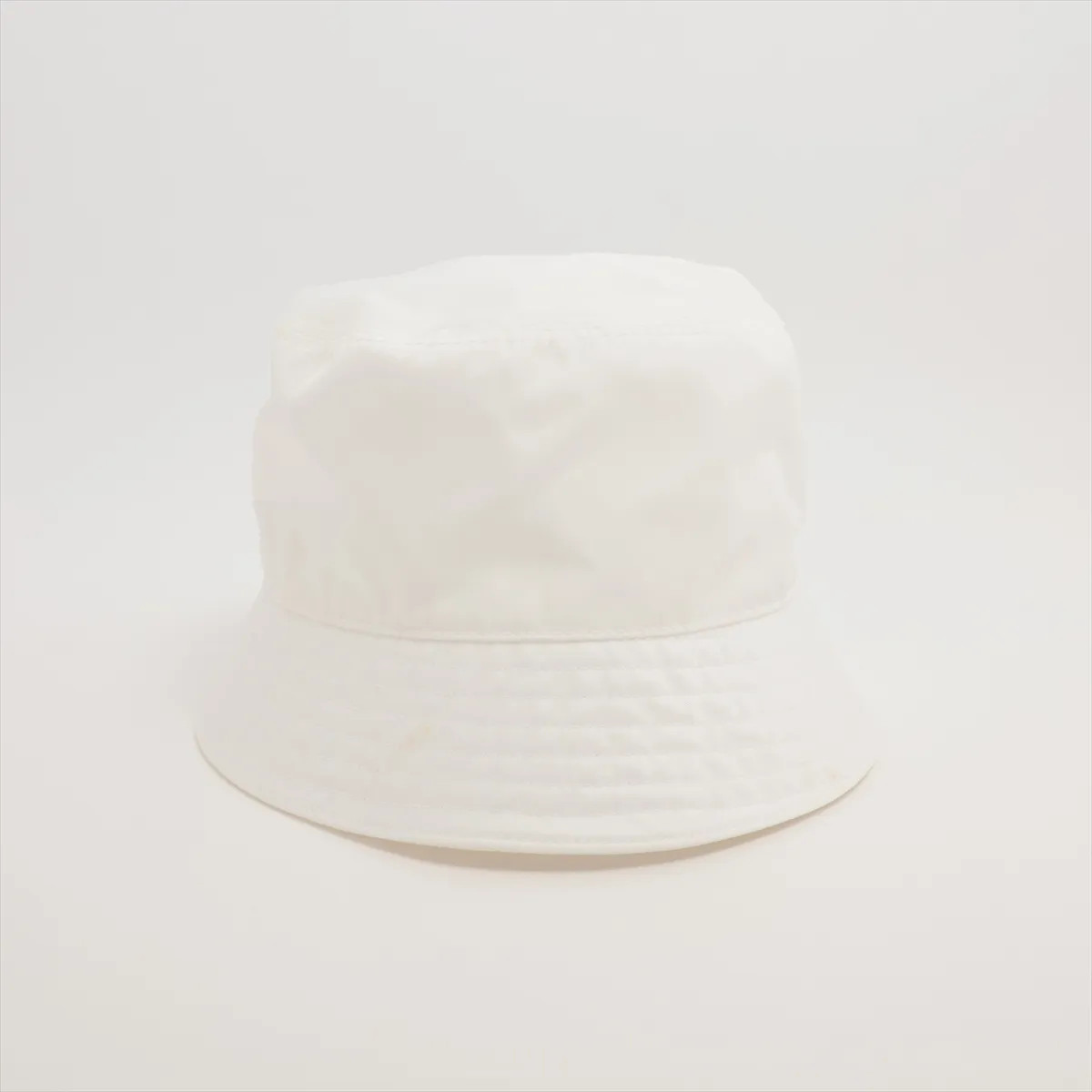 Prada 1HC137 Re Nylon Re Nylon Bucket Hat M Polyamide White thumbnail 3