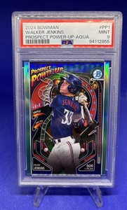 2024 Bowman Prospect Power-Up Aqua Refractor #PP-1 Walker Jenkins /125 (RC) PSA9