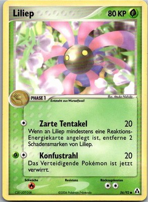 Pokémon Liliep 56/92 EX Legend Maker 2006