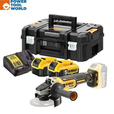 DeWalt DCG405P2 18v XR 125mm Brushless Angle Grinder Inc 2x 5.0Ah Batts