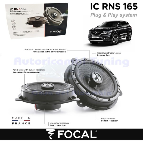 Focal IC RNS 165 Posterior Lautsprecher Plug & Play 2-Wege 4 Ω 60 W-image
