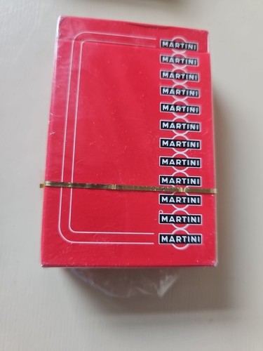 Martini Playing Cards 1x Red Pack Unopened & 1x Black Used Carta Mundi Belgium - Picture 3 of 8