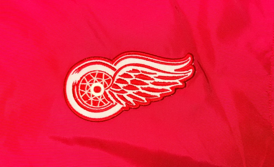 Vintage Esque Detroit Redwings Red Button Up Jacket Size XL - Image 3 of 4