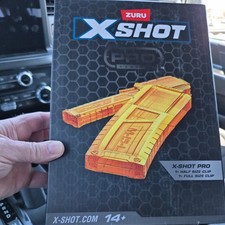 Zuru X-Shot. X Shot Pro, 1 Half Clip And 1 Full Clip. Clips Only . New In Box
