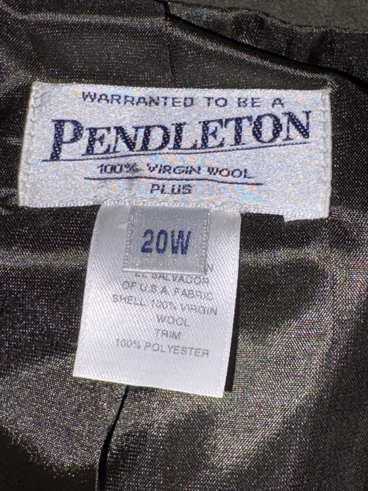 Pendleton Blazer Jacket Houndstooth Virgin Wool W… - image 9